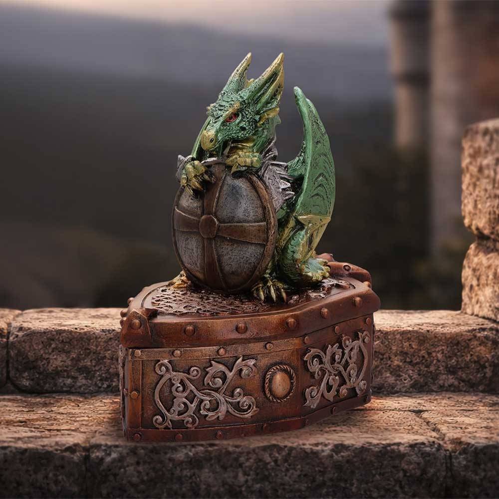 Nemesis Now - Hoard Protector Decorative box - Dragon - Green